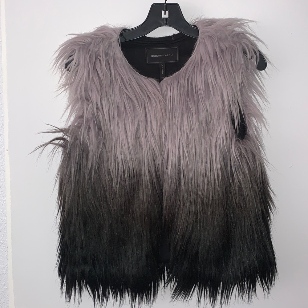 Bcbg faux fur vest